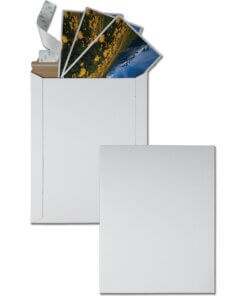 Quality Park Sturdy Fiberboard Photo Mailers - Board - 9 3/4" Width x 12 1/2" Length - Self-sealing - Fiberboard - 25 / Box - White