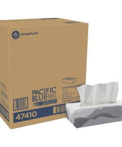 Envision Flat Box Facial Tissue - 2 Ply - White - For Healthcare - 100 Per Box - 30 / Carton