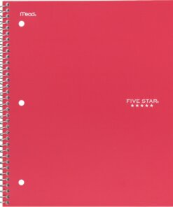 Five Star Wirebound 1-subject Notebook - Ring8" x 10.5" - Bend Resistant, Crack Resistant - 1 Each