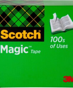 Scotch Magic Tape - 36 yd Length x 0.50" Width - 1" Core - 1 / Roll - Matte Clear
