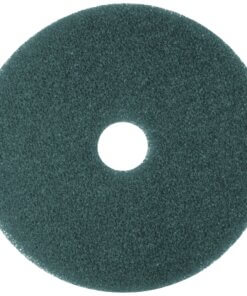 3M Blue Cleaner Pad 5300 - 17" Diameter - 5/Carton x 17" Diameter - Polyester Fiber, Nylon - Blue