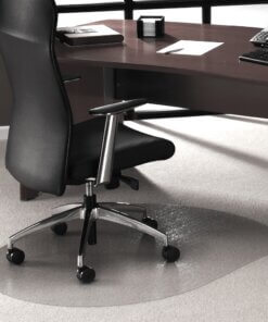 Floortex Cleartex Ultimat Low/Medium Pile Carpet Polycarbonate Contoured Chair Mat - Office, Home, Carpeted Floor, Floor, Carpet - 39" Length x 49" Width x 90 mil Thickness - Rectangle - Polycarbonate - Clear