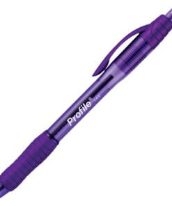 Paper Mate Profile Retractable Ballpoint Pens - Super Bold Pen Point - 1.4 mm Pen Point Size - Bullet Pen Point Style - Retractable - Purple Gel-based Ink - Purple Barrel - 1 Dozen