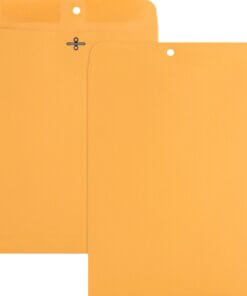 Nature Saver Recycled Clasp Envelopes - Clasp - #90 - 9" Width x 12" Length - 28 lb - Clasp - Kraft - 100 / Box - Yellow