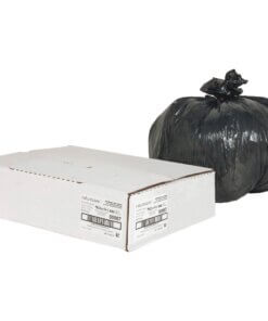 Nature Saver Black Low-density Recycled Can Liners - Small Size - 10 gal Capacity - 24" Width x 23" Length - 0.85 mil (22 Micron) Thickness - Low Density - Black - Plastic - 500/Carton - Cleaning Supplies