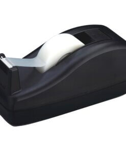 Scotch Deluxe Desk Dispenser - Holds Total 1 Tape(s) - 1" Core - Refillable - Non-skid Base - Plastic - Black - 1 Each