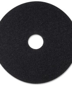 3M&trade; Black Stripper Pad 7200 - 12" Diameter - 5/Carton x 12" Diameter - Black