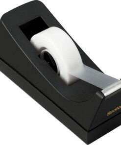 Scotch C38 Desk Tape Dispenser - Holds Total 1 Tape(s) - 1" Core - Plastic - Black - 1 Each