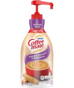 Coffee mate Sweetened Original Gluten-Free Liquid Creamer - Pump Bottle - Sweetened Original Flavor - 50.72 fl oz (1.50 L) - 1Each - 300 Serving
