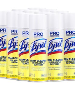 RAC02775CT - Lysol Disinfectant Foam Cleaner - Aerosol, Spray, Foam - 24 oz (1.50 lb) - Fresh Clean Scent - 12 / Carton