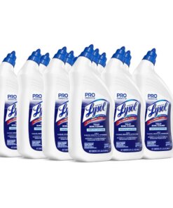 Professional Lysol Power Toilet Bowl Cleaner - Liquid - 32 fl oz (1 quart) - Wintergreen Scent - 12 / Carton - Clear