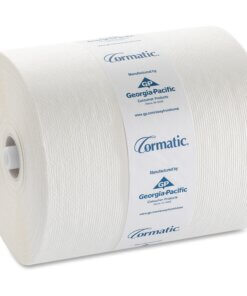 Cormatic Paper Towel Rolls - 1 Ply - 900 Sheets/Roll - White - Absorbent, Durable, Soft - For Office Building, Healthcare, Food Service - 6 / Carton