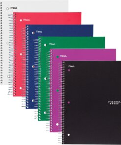 Five Star Three-subject Notebook - 150 Sheet - Wide Ruled - 8" x 10.5"