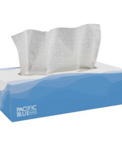 Pacific Blue Select Facial Tissue by GP Pro - Flat Box - 2 Ply - 8.33" x 8" - White - Paper - Soft, Absorbent - For Office Building - 100 Per Box - 100 / Box