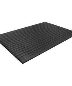 Guardian Floor Protection Air Step Anti-Fatigue Mat - Indoor - 24" Length x 36" Width x 0.37" Thickness - Polycarbonate - Black