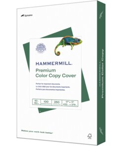 Hammermill Color Copy Cover for Color Copiers, Inkjet & Laser Printers - White - 100 Brightness - Ledger/Tabloid - 11" x 17" - 60 lb Basis Weight - Ultra Smooth - 250 / Pack - FSC