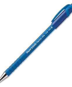 Paper Mate Flexgrip Ultra Recycled Pens - Medium Pen Point - Blue Alcohol Based Ink - Blue Rubber Barrel - 1 Dozen