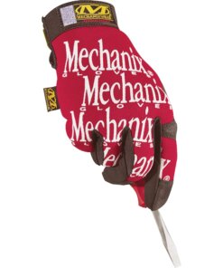 Mechanix Wear Gloves - 10 Size Number - Large Size - Red - Safety Cuff - 2 / Pair