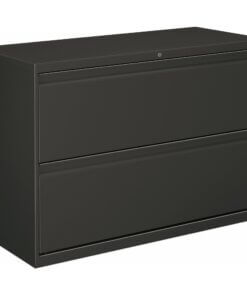 HON Brigade 800 H892 Lateral File - 42" x 18" x 28.4" - 2 Drawer(s) - Finish: Charcoal