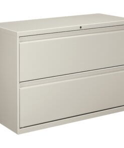 HON Brigade 800 H892 Lateral File - 42" x 18" x 28.4" - 2 Drawer(s) - Finish: Light Gray