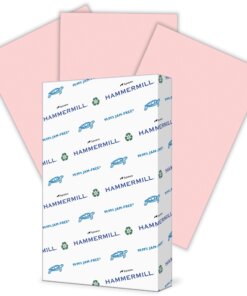 Hammermill Colors Recycled Copy Paper - Pink - 8 1/2" x 14" - 20 lb Basis Weight - Smooth - 500 / Ream - SFI - Acid-free, Archival-safe