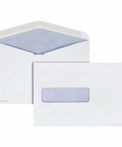 Quality Park Postage Saver Security Tint Window Envelopes - Booklet - #10 1/2 - 9 1/2" Width x 6" Length - Gummed - Paper - 500 / Box - White