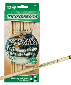Ticonderoga EnviroStik Wood Pencils - #2 Lead - Black Lead - Wood Barrel - 1 Dozen