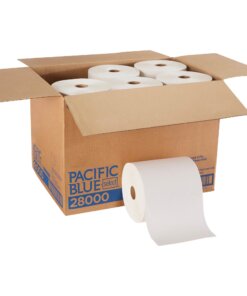 Pacific Blue Select Premium Paper Towel Roll - 2 Ply - 7.87" x 350 ft - White - Paper - Nonperforated, Absorbent, Soft - For Washroom - 12 / Carton