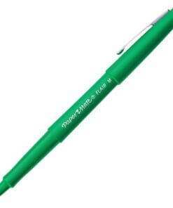 Paper Mate Flair Point Guard Felt Tip Marker Pens - Medium Pen Point - Green Water Based Ink - 1 Dozen