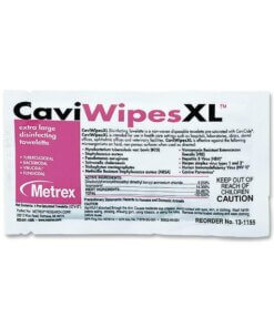 Metrex Caviwipes XL Disinfecting Towelettes - Wipe - 50 / Box - White