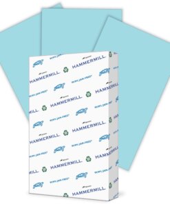 Hammermill Colors Recycled Copy Paper - Blue - Legal - 8 1/2" x 14" - 20 lb Basis Weight - Smooth - 500 / Ream - FSC - Jam-free