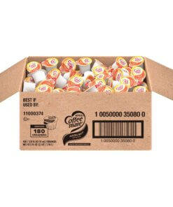 Coffee mate Liquid Creamer Tub Singles, Gluten-Free - Hazelnut Flavor - 0.38 fl oz (11 mL) - 180/Carton - 180 Serving