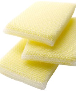 Scotch-Brite Dobie All-purpose Cleaning Pads - 0.5" Height x 2.6" Width x 4.3" Depth - 3/Pack - Polyurethane - Yellow