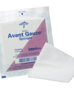 Medline Four-ply Sterile Gauze Nonwoven Sponges - 4 Ply - 3" x 3" - 40/Box - White