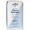 Medline Nonsterile Woven Gauze Sponges - 8 Ply - 4" x 4" - 200/Box - White