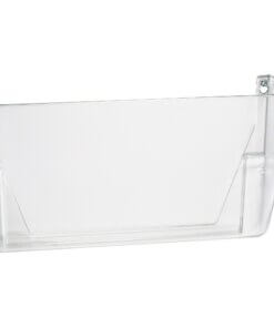 Officemate Mountable Wall File - 7" Height x 13" Width x 4.1" Depth - Clear - Plastic - 1 Each