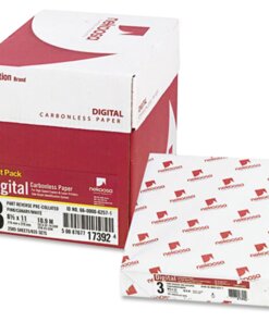 Nekoosa Fast Pack Digital Carbonless Paper - 92 Brightness - Letter - 8 1/2" x 11" - 2500 / Carton - Unpunched, Reverse Sequence, Precollated