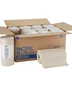 Pacific Blue Basic Recycled Perforated Paper Roll Towel - 2 Ply - 11" x 8.80" - 250 Sheets/Roll - Brown - Perforated, Absorbent, Easy Tear - For Food Service, Healthcare, Laboratory, Kitchen - 250 - 3000 / Carton