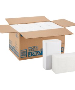 Pacific Blue Ultra Bigfold Premium Recycled Paper Towels - 1 Ply - 10.20" x 10.80" - White - Paper - Embossed, Absorbent, Interfolded, Unscented - For Hand - 220 Per Pack - 2200 / Carton