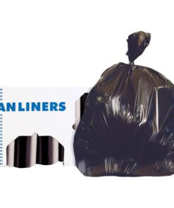 Heritage AccuFit RePrime Can Liners - 55 gal/55 lb Capacity - 40" Width x 53" Length - 0.90 mil (23 Micron) Thickness - Black - Resin - 100/Carton - Can