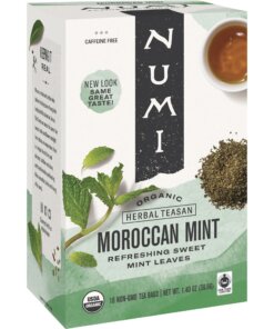 Numi Organic Morroccan Mint Herbal Tea Bag - 18 Teabag - 18 / Box