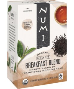 Numi Organic Breakfast Blend Black Tea Bag - 18 Teabag - 18 / Box