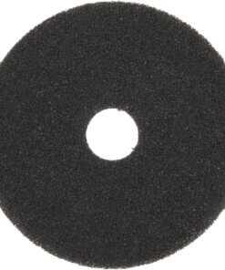 Scotch-Brite High Productivity Pad 7300 - 5/Pack - Round x 20" Diameter x 0.50" Thickness - Floor, Stripping - 175 rpm to 600 rpm Speed Supported - Durable, Clog Resistant, Dirt Remover - Nylon - Black
