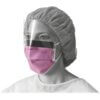 Medline Fluid-resistant Face Mask - Fluid Resistant, Earloop Style Mask, Fog Resistant, Latex-free - Cellulose - Purple - 25 / Box