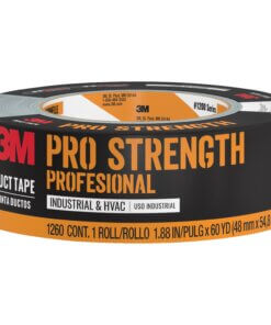 Scotch Pro Strength Duct Tape - 60 yd Length x 1.88" Width - 3" Core - Polyethylene Coated Cloth Backing - 1 / Roll - Gray