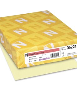 Classic Premium Paper - Ivory - Letter - 8 1/2" x 11" - 24 lb Basis Weight - Linen - 500 / Ream - Watermarked, Acid-free, Archival-safe, Printable