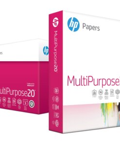 HP Papers Multipurpose20 Copy Paper - White - 96 Brightness - Letter - 8 1/2" x 11" - 20 lb Basis Weight - Smooth - 5 / Carton - Smear Resistant, Acid-free, Archival-safe, ColorLok Technology