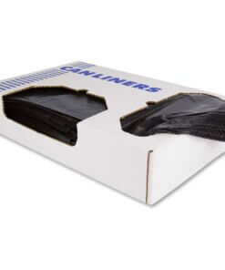 Heritage X-Liner Trash Bag - 33 gal Capacity - 33" Width x 39" Length - 1.50 mil (38 Micron) Thickness - Black - Resin - 100/Carton - Can, Garbage