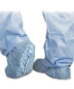 Medline Protective Shoe Covers - Regular/Large Size - Polypropylene - Blue - 100 / Box