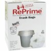 Heritage Accufit RePrime Trash Bags - 23 gal Capacity - 28" Width x 45" Length - 0.90 mil (23 Micron) Thickness - Low Density - Clear - Linear Low-Density Polyethylene (LLDPE) - 50/Box - Waste Disposal, Garbage